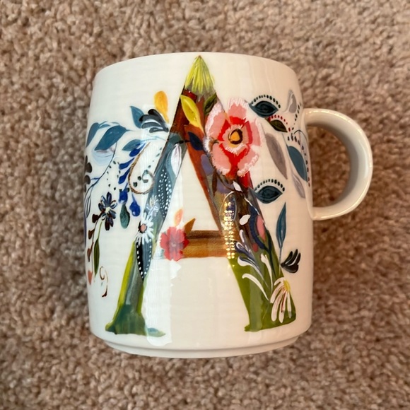 Anthropologie Other - Anthropologie Starla Halfmann “A” Mug